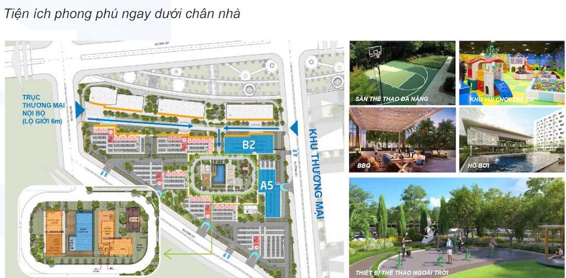 Tiện ích nội khu dự án Ehome Southgate